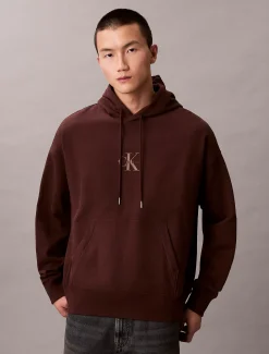 Premium fleece hoodie met monologo