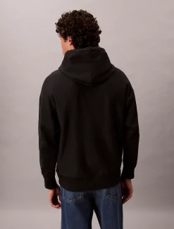 Premium fleece hoodie met monologo