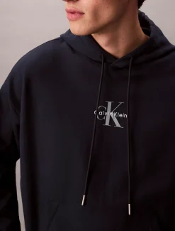 Premium fleece hoodie met monologo