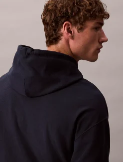 Premium fleece hoodie met monologo