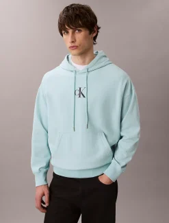 Premium fleece hoodie met monologo