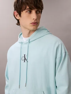Premium fleece hoodie met monologo