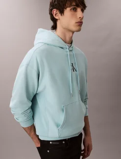 Premium fleece hoodie met monologo