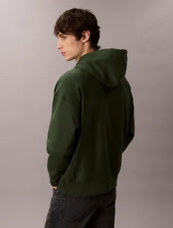 Premium fleece hoodie met monologo