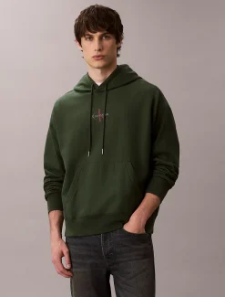 Premium fleece hoodie met monologo