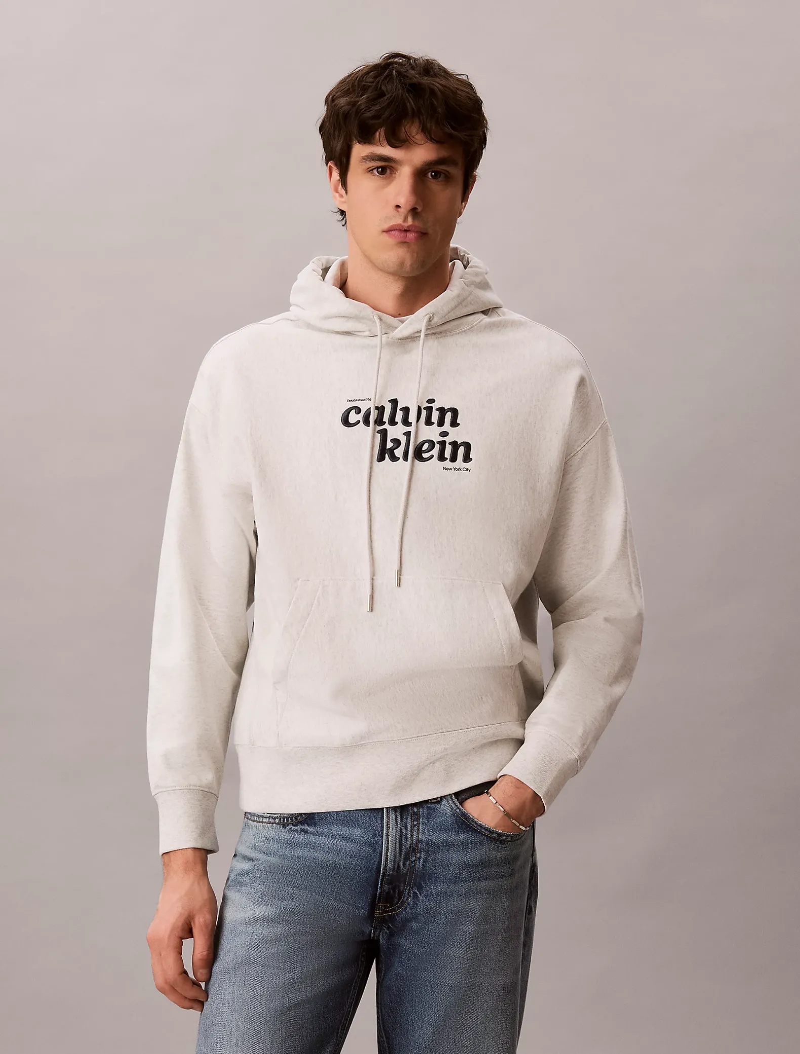 Premium hoodie van badstofkatoen met logo