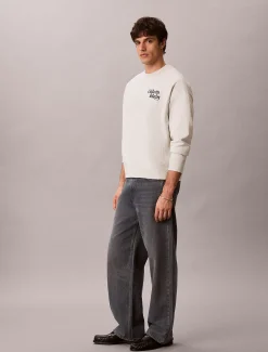 Premium sweatshirt met logo van badstofkatoen