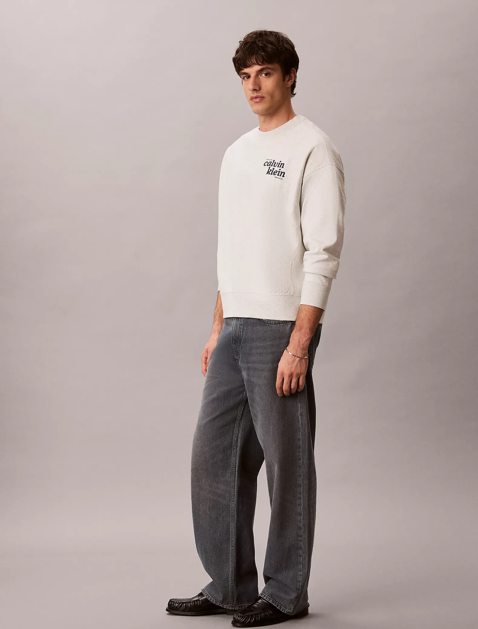 Premium sweatshirt met logo van badstofkatoen