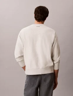 Premium sweatshirt met logo van badstofkatoen