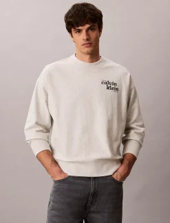 Premium sweatshirt met logo van badstofkatoen