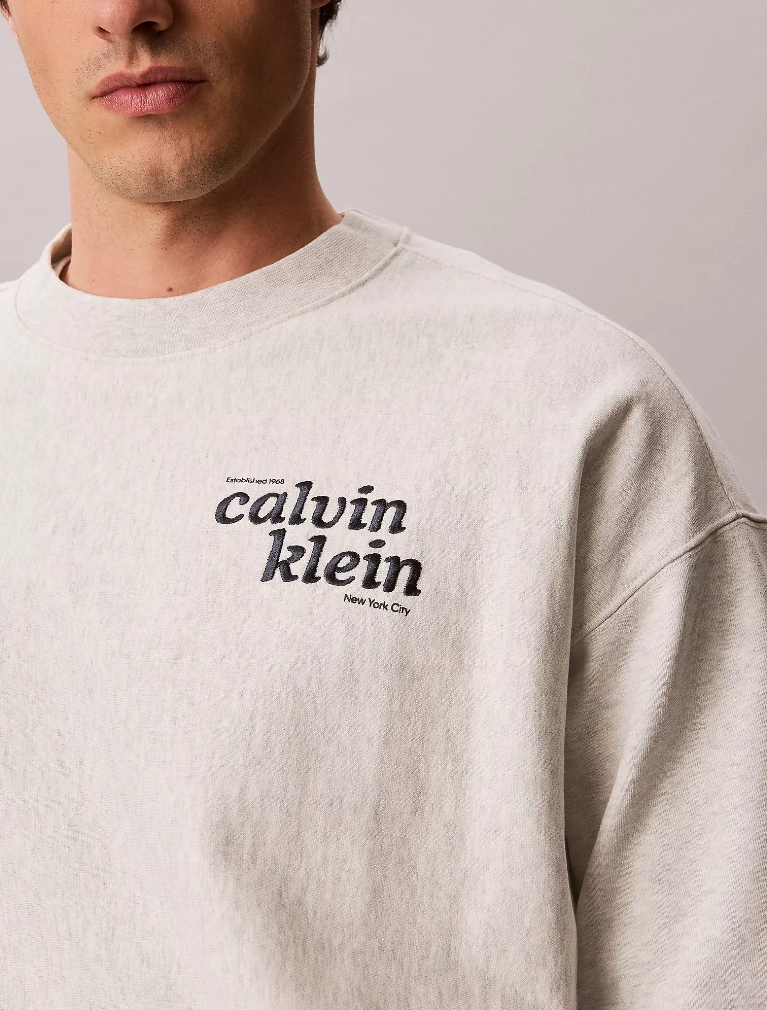 Premium sweatshirt met logo van badstofkatoen