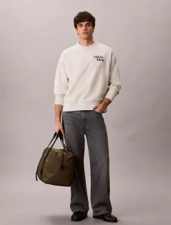 Premium sweatshirt met logo van badstofkatoen