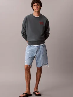 Premium sweatshirt met logo van badstofkatoen