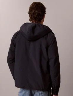 Pufferjack van gekreukt nylon