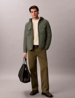 Pufferjack van gekreukt nylon
