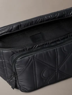 Puffer sling bag met monogram-logo