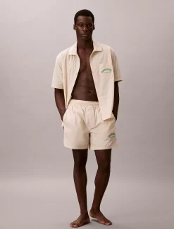 Pyjamashort met logo - Heritage Cotton Poplin