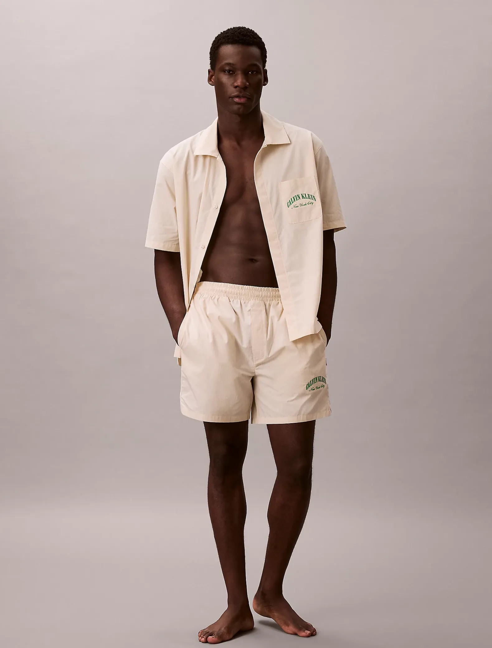 Pyjamashort met logo - Heritage Cotton Poplin