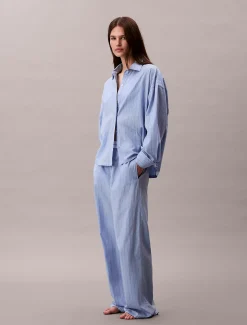 Pyjamatop met knopen - Heritage Cotton Poplin
