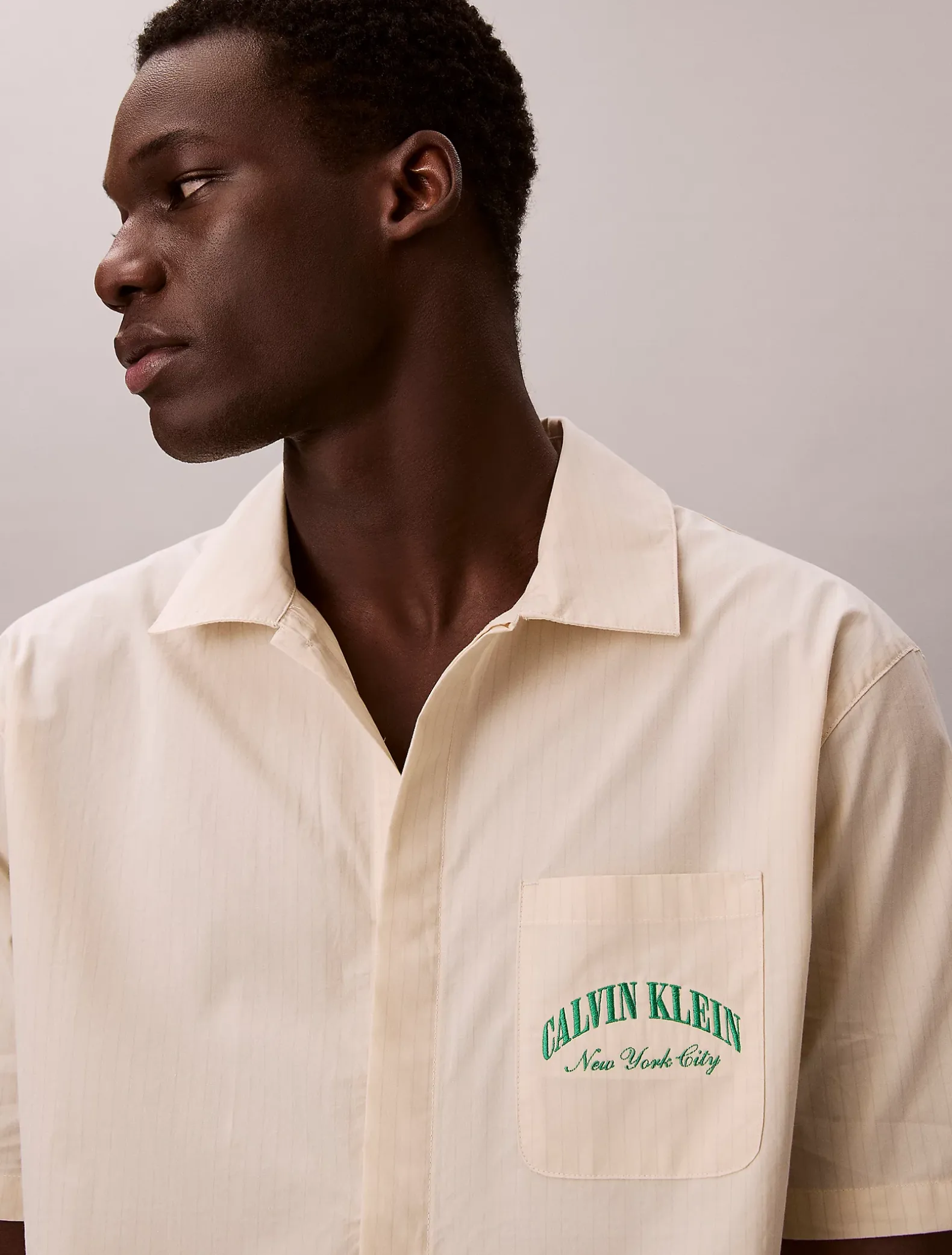 Pyjama top met logo - Heritage Cotton Poplin