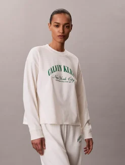 Pyjama top met logo - Icon Cotton Jersey