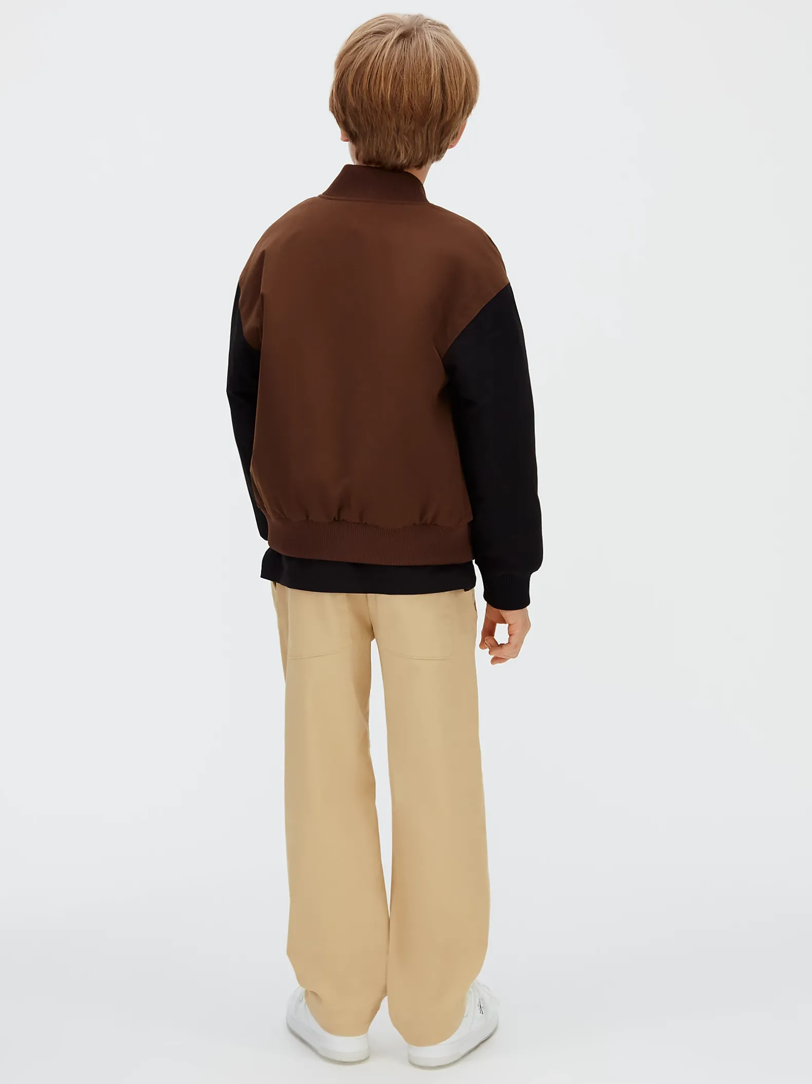 Rechte katoenen satinet broek