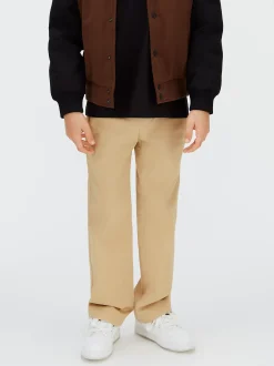 Rechte katoenen satinet broek