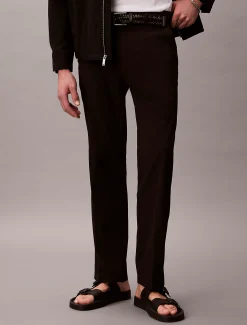 Rechte seersucker broek