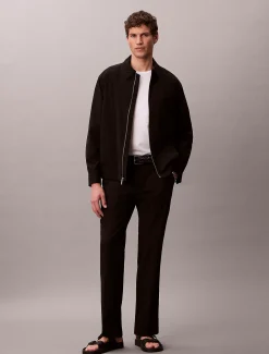 Rechte seersucker broek