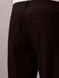 Rechte seersucker broek