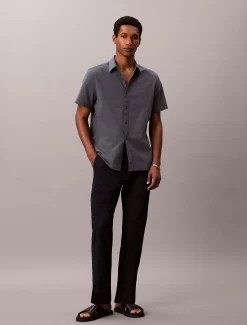 Rechte seersucker broek