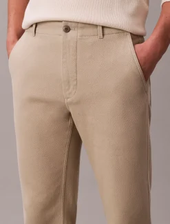 Rechte twillkatoen broek