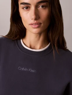 Relaxed badstoffen sweatshirt