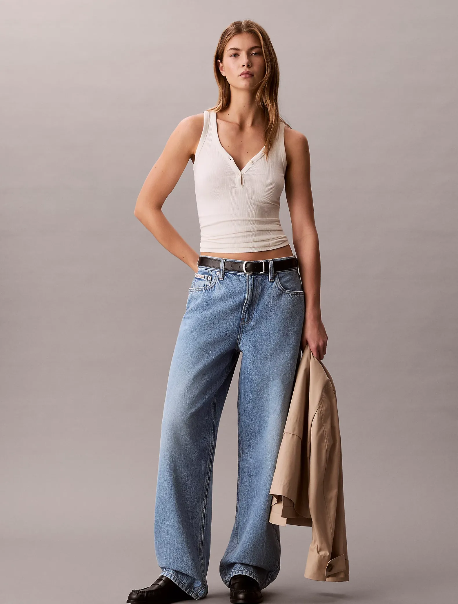 Relaxed barrel jeans