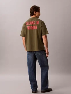 Relaxed Calvins or Nothing grafisch T-shirt
