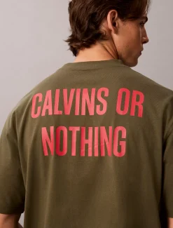 Relaxed Calvins or Nothing grafisch T-shirt