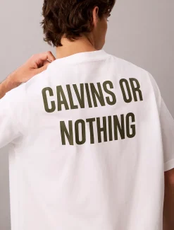 Relaxed Calvins or Nothing grafisch T-shirt