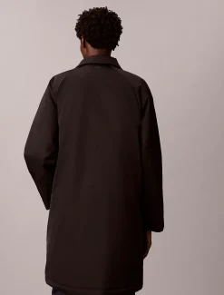 Relaxed gewatteerde car coat