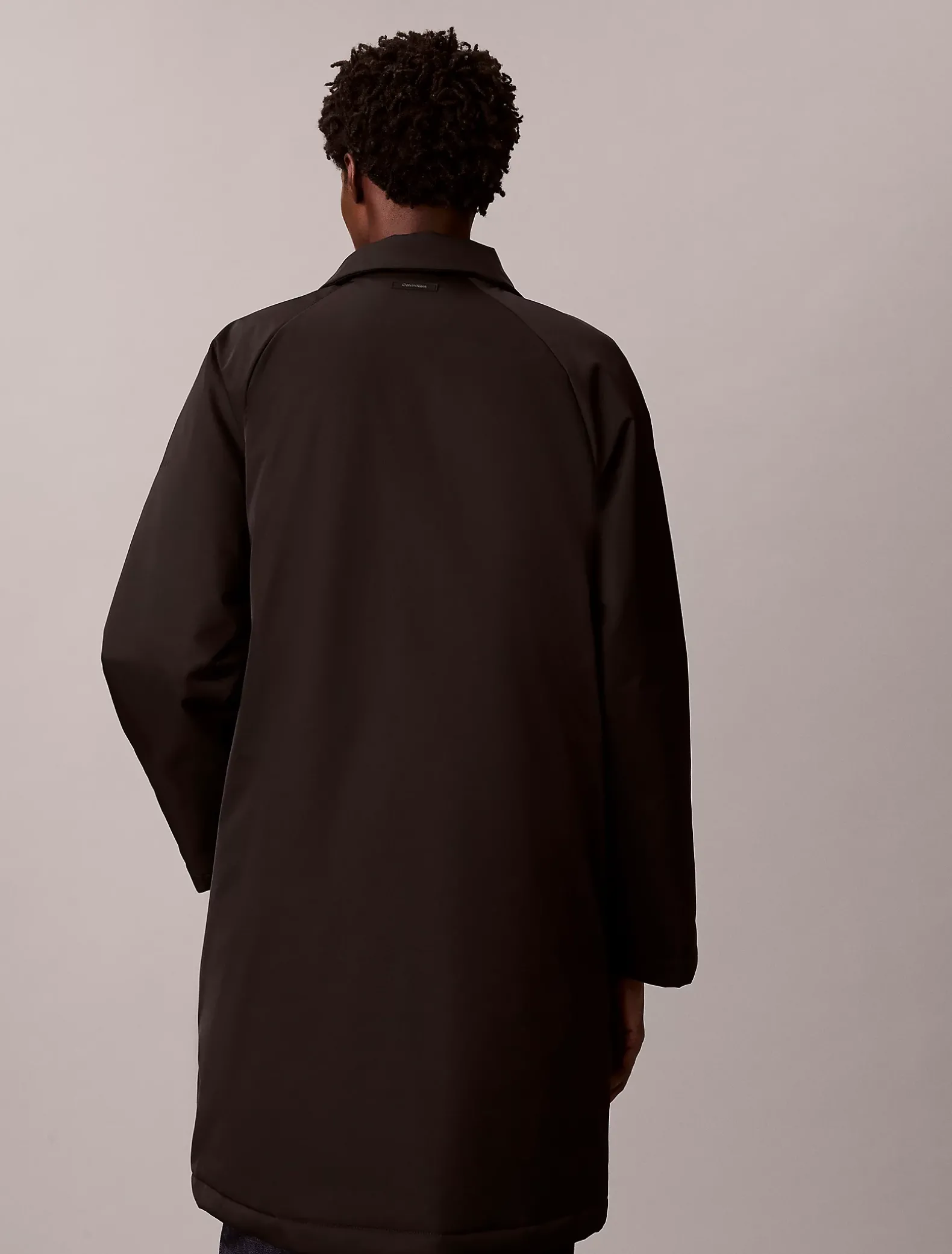 Relaxed gewatteerde car coat