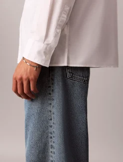 Relaxed grafisch button-down overhemd met logo
