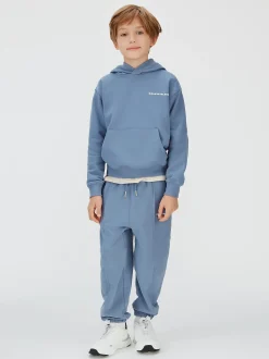 Relaxed hoodie met logo en rugprint