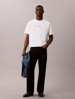 Relaxed jaren 90 T-shirt met monologo