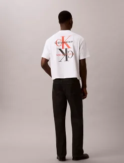 Relaxed jaren 90 T-shirt met monologo