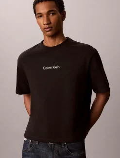 Relaxed jaren 90 T-shirt met monologo