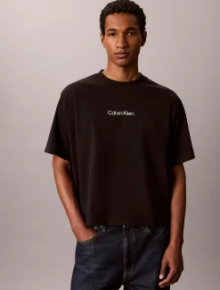 Relaxed jaren 90 T-shirt met monologo