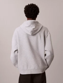 Relaxed Kate Moss-hoodie van gewassen fleece met grafisch logo