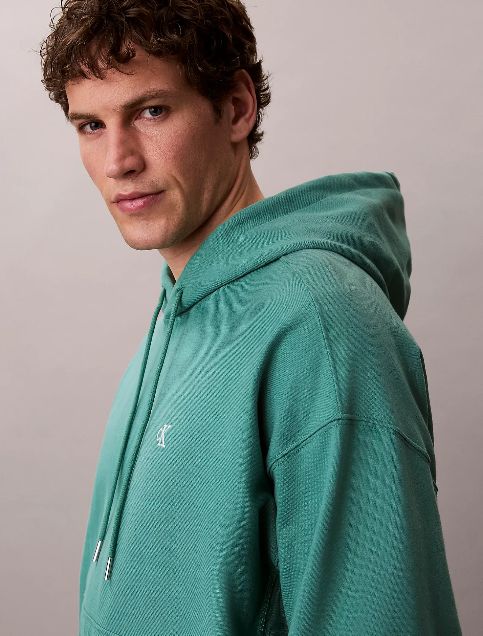Relaxed monogram hoodie