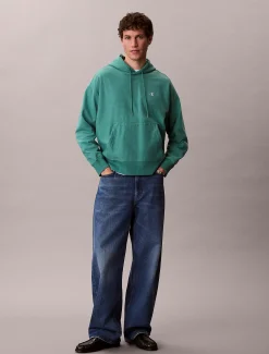 Relaxed monogram hoodie