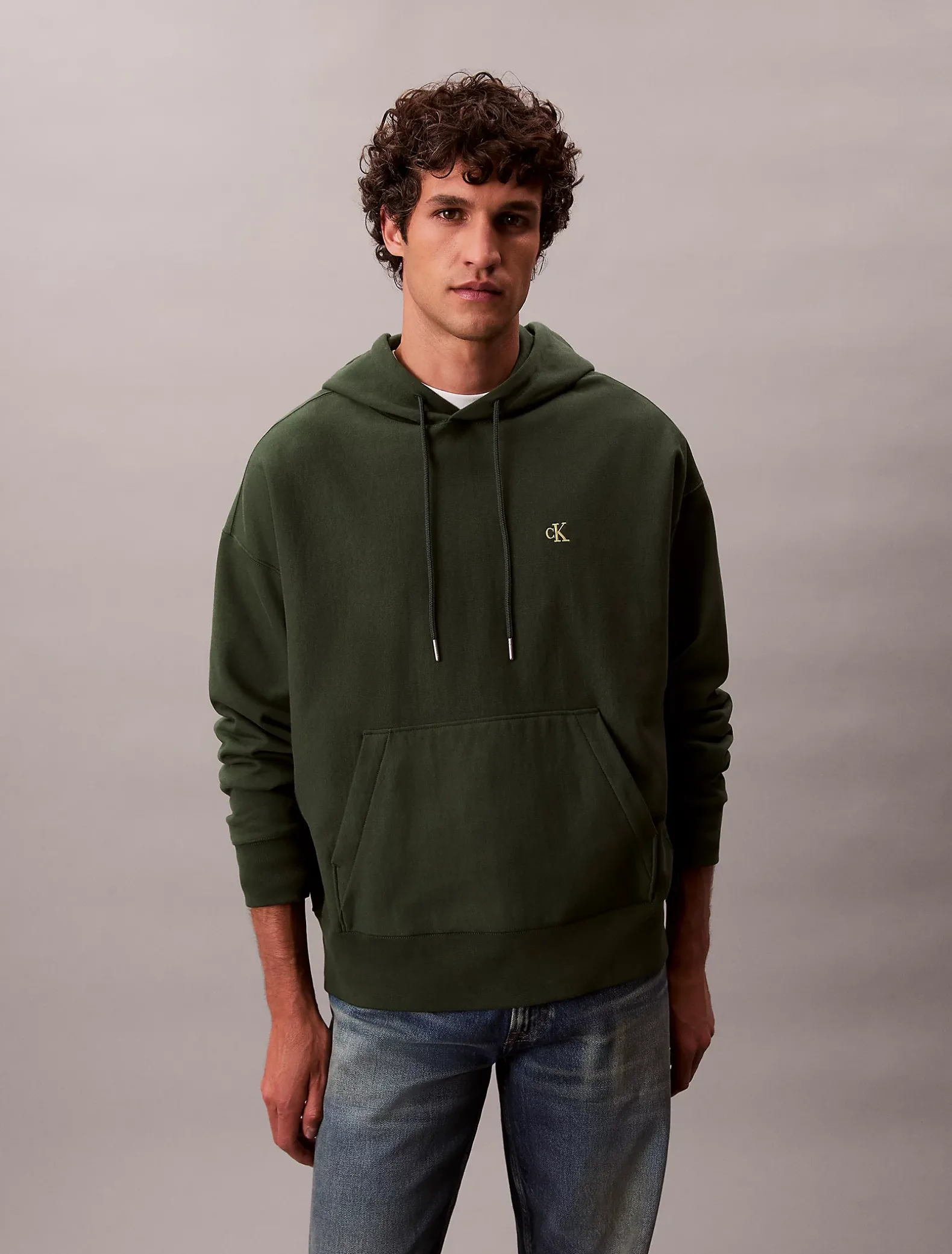 Relaxed monogram hoodie