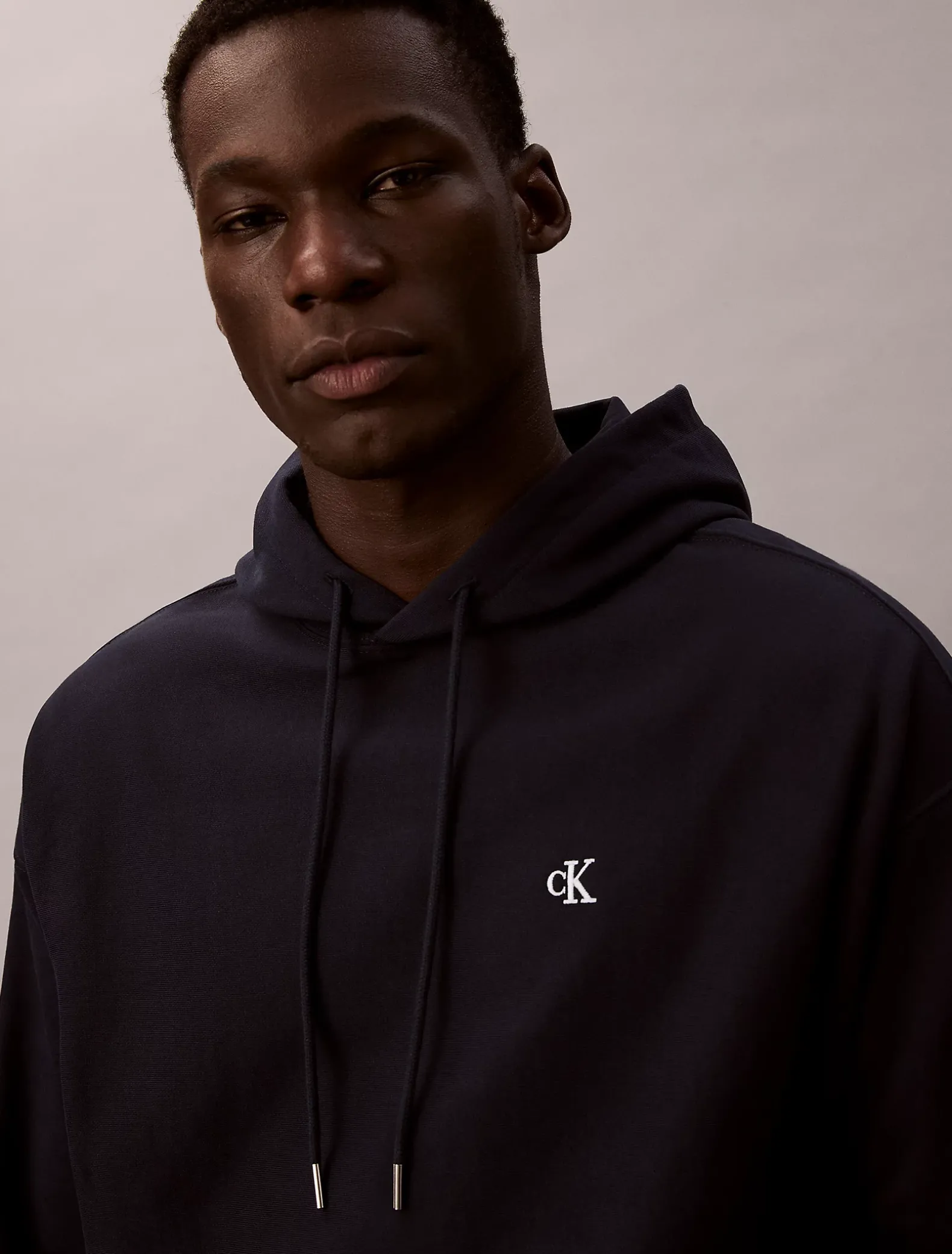 Relaxed monogram hoodie